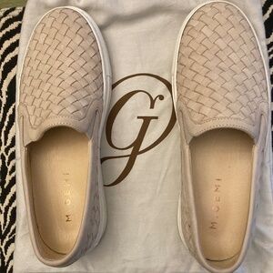 M.Gemi Natural handwoven leather slip-on size 37 aka 7 - Women's shoe